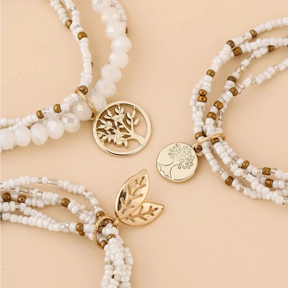 NWT Boho Beaded Bracelet set of 3 - Picture 4 of 6